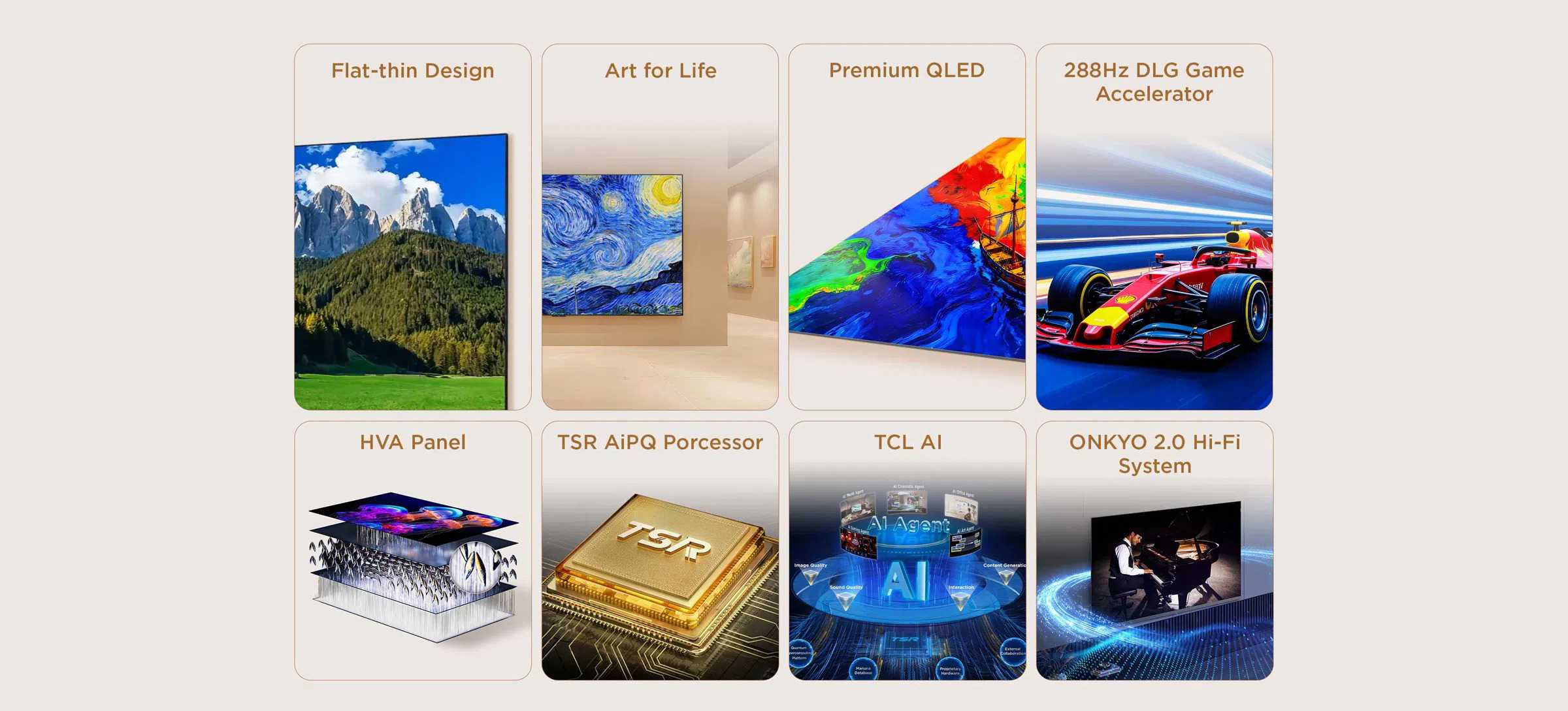 TCL nâng cấp toàn diện từ tấm nền, tần số quét và chip xử lý hình ảnh